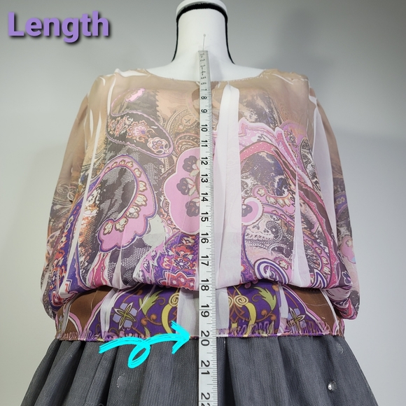 CHARLOTTE RUSSE Paisley Blouse - Picture 5 of 11